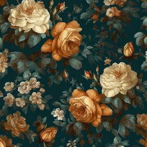Glowing Floral Peel and Stick Wallpaper