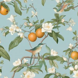 Blue Bird Wallpaper Peel and Stick