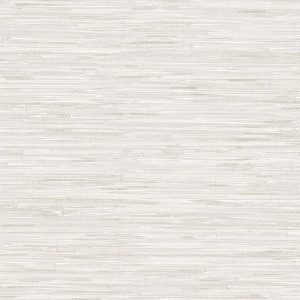 Cream Vinyl Grassweave Peel & Stick Wallpaper