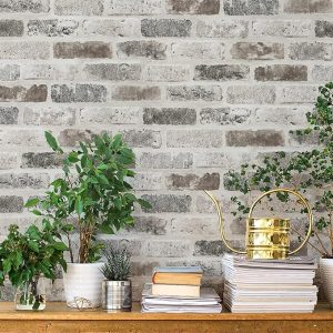 17.3"×118" Brick Peel and Stick Wallpaper